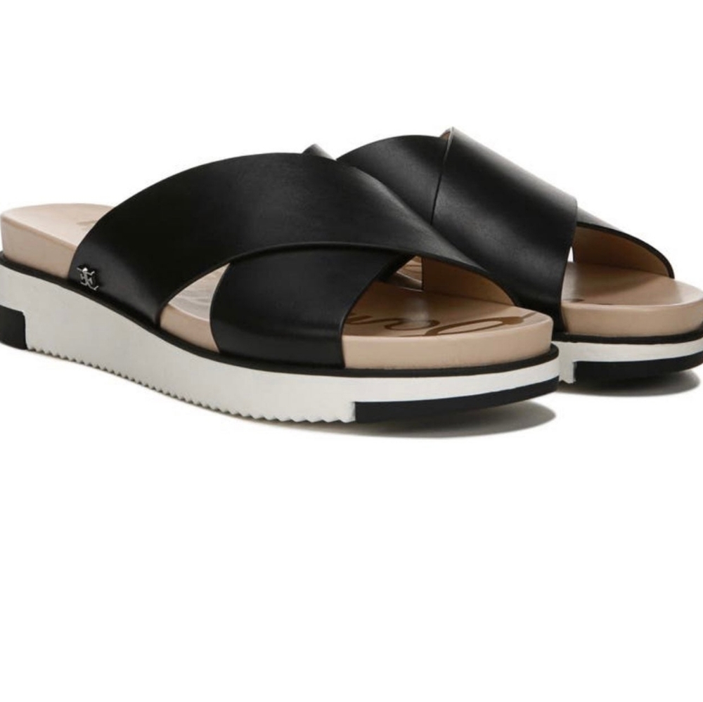 NWT Sam Edelman Black Audrea Slide Sandles